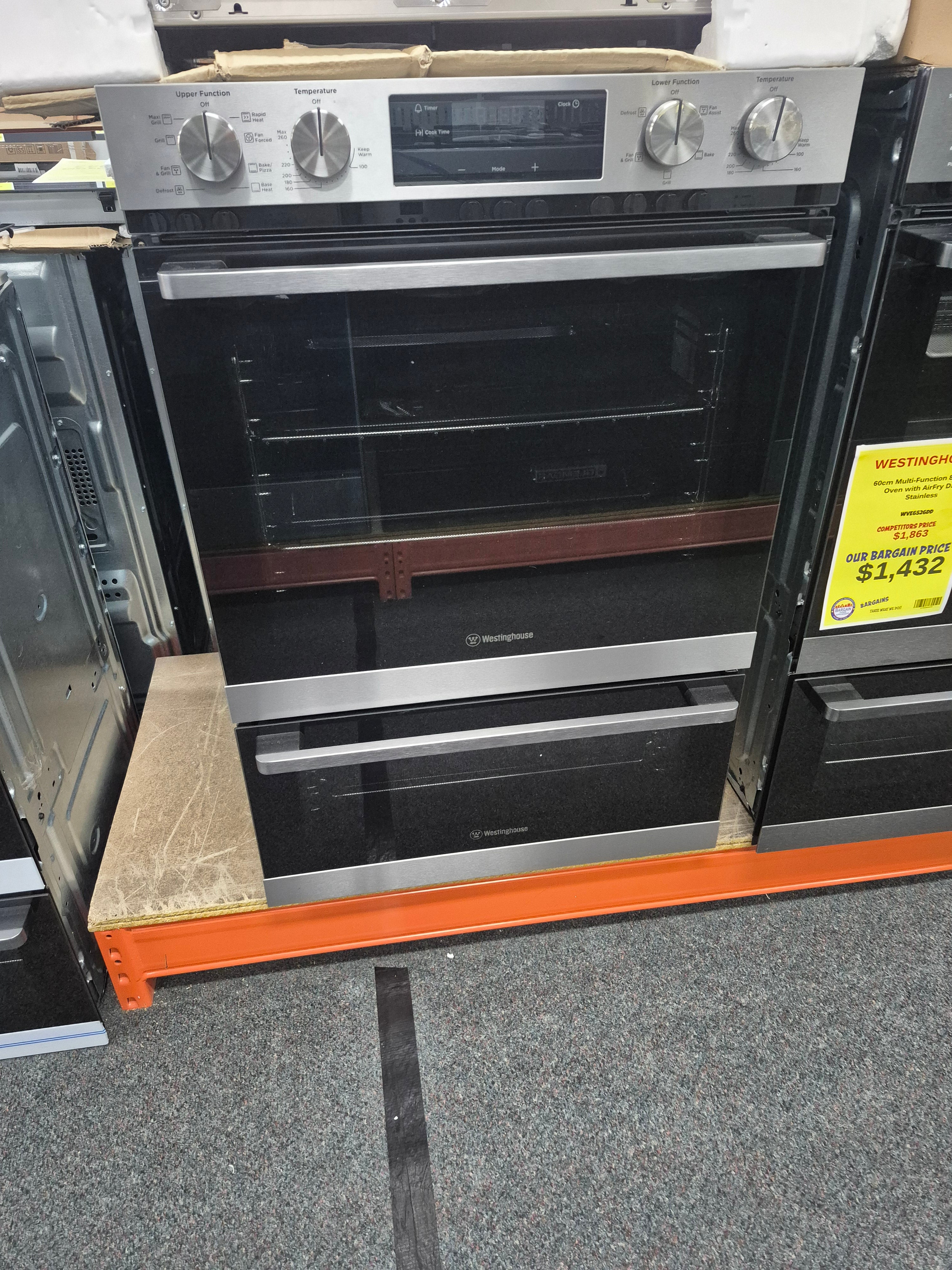 Westinghouse WVE6525SD 60cm Multi-Function 8/5 Duo Oven Stainless Steel