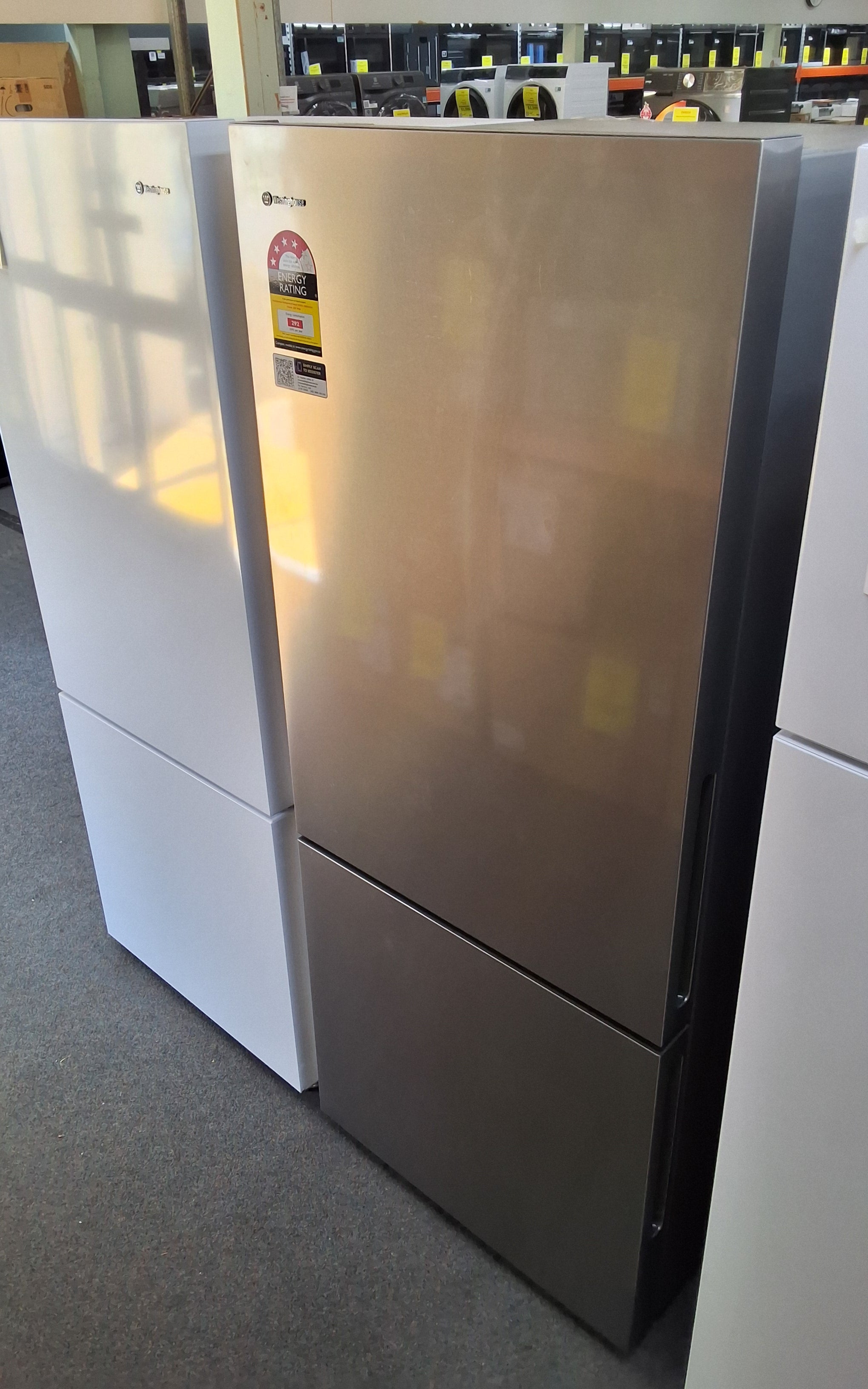 Westinghouse WBE4302AC-L 425L Bottom Freezer Refrigerator