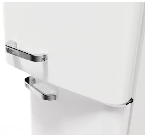 CHiQ CRBM227NW3 231L Retro Style Bottom Mount White Fridge