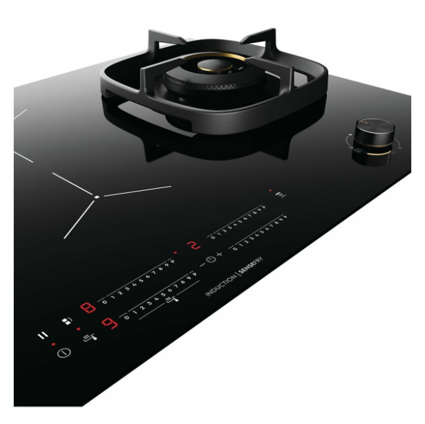 Electrolux EHH957BE 90cm UltimateTaste 900 Hybrid Gas and Induction Cooktop