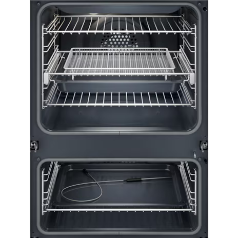Electrolux EVEP6626DF 60cm Pyrolytic Double Oven with SteamBake, Black - 600 Series
