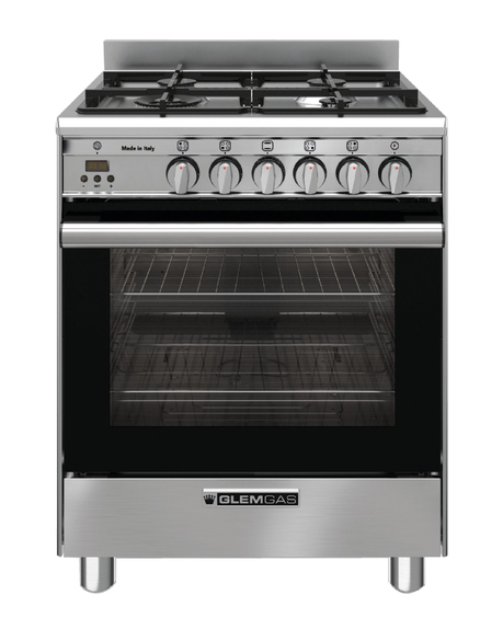 Glem GB664GG Stainless Steel 60cm Gas Cooker