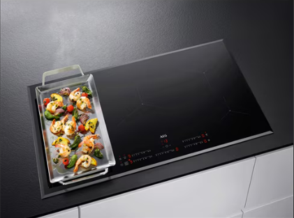 AEG IKE95471FB 90cm 5 zone induction cooktop with ProCook & FlexiBridge