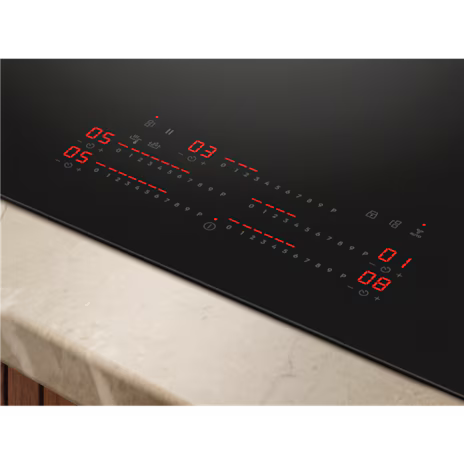 Electrolux KIS97550IT 90cm 5 Zone Induction Cooktop with SaphirMatt SE Surface, Matte Black - 800 Series