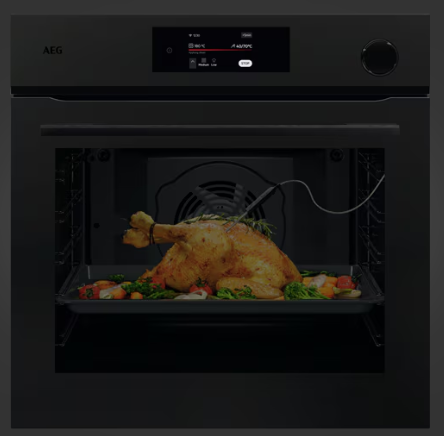 AEG NBR7P731ST 60cm 7000 Series Steam Crisp Pyroluxe Multifunction 22 Oven - Matte Black