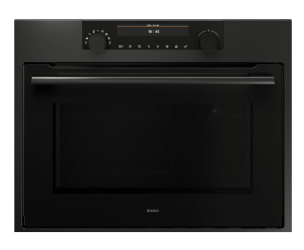 ASKO OCM8487A1 45cm Compact Graphite Black Combi-Microwave Oven OCM8487A1