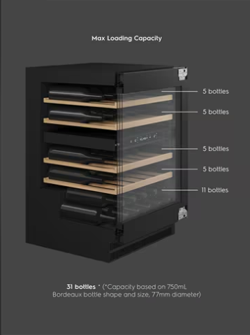 Vintec VWD820SAP-X Luxe Harmony - Panel Ready Dual Zone Wine cabinet