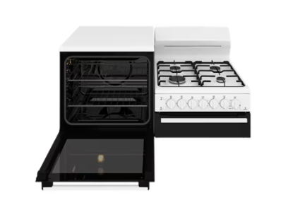 Westinghouse WDG112WCNG-L Elevated Gas Freestanding Cooker with Left Hand