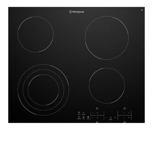 Westinghouse WHC643BD 60cm Ceramic Cooktop with Triple Zone and Hob2Hood