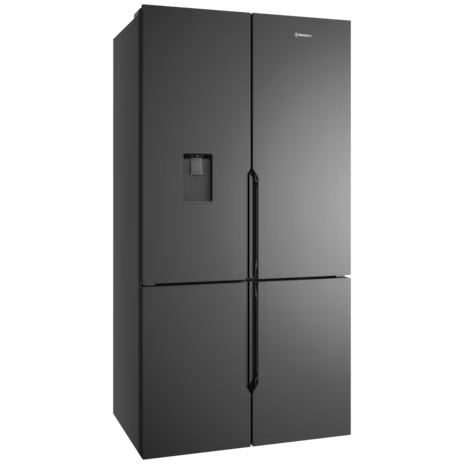 Westinghouse WQE5750BB 564L Quad Door Fridge, Matte Charcoal Black