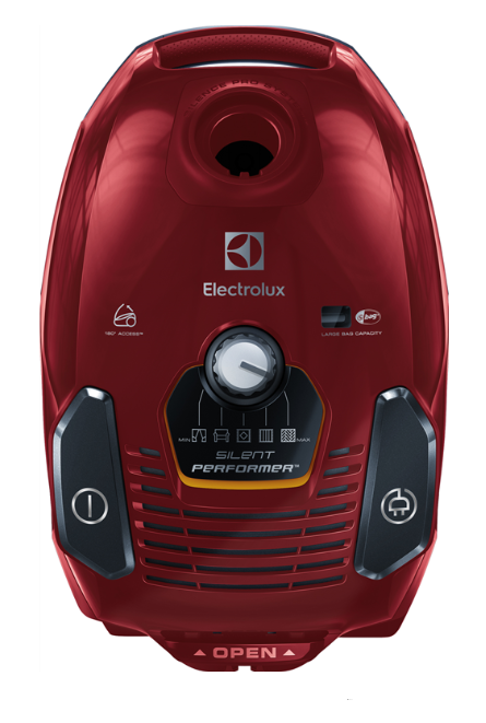 Electrolux ZSP2320T Silentperformer Canister Bagged Vacuum Cleaner Chili Red