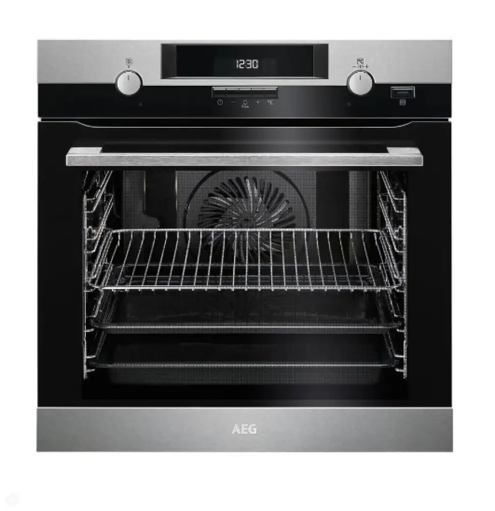 Aeg Bpk556360M 60Cm Steambake Pyroluxe Multi-Function Oven Stainless Steel
