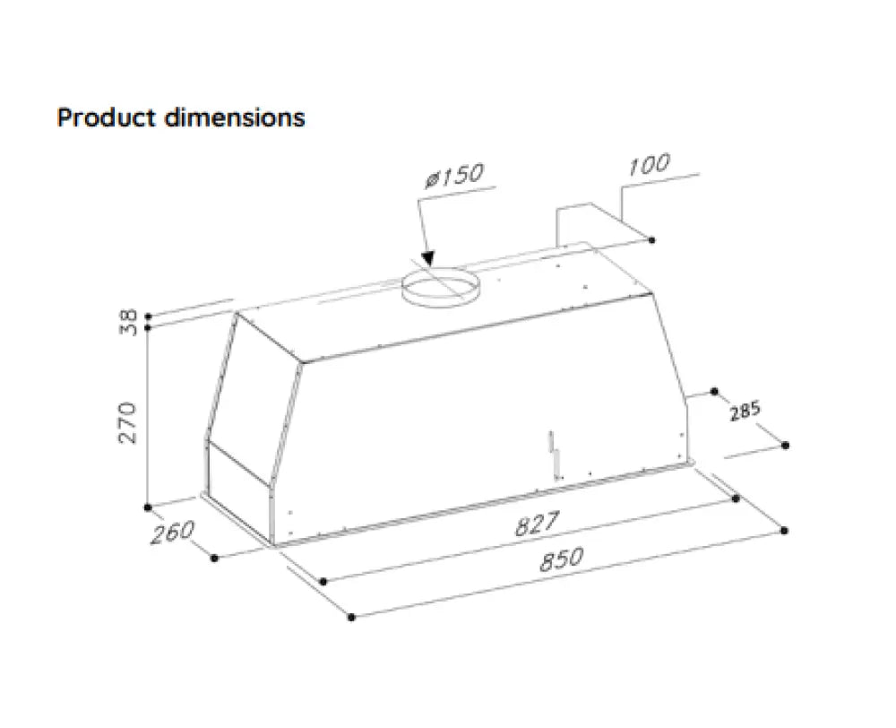 Ariston Agitum850 85Cm Undermount Rangehood