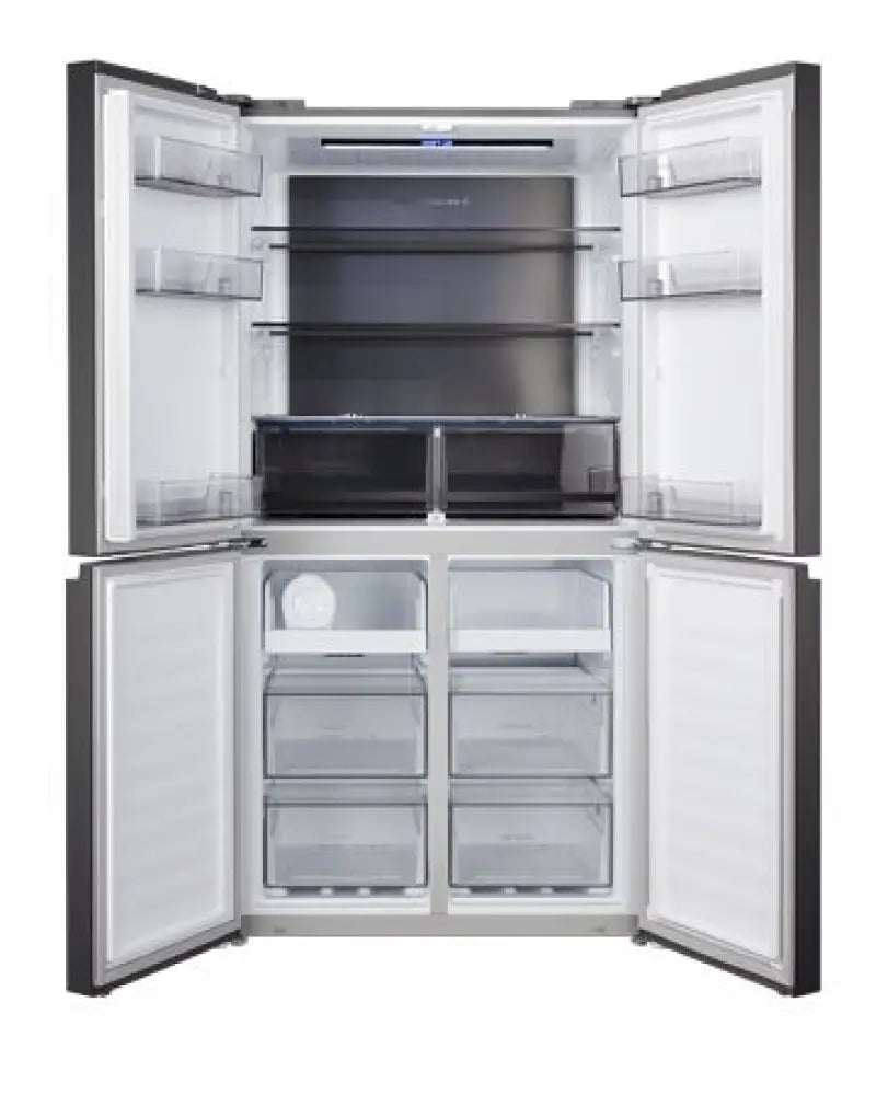 Chiq Ccd601Nbs 601 Litre French Door Fridge Black Steel