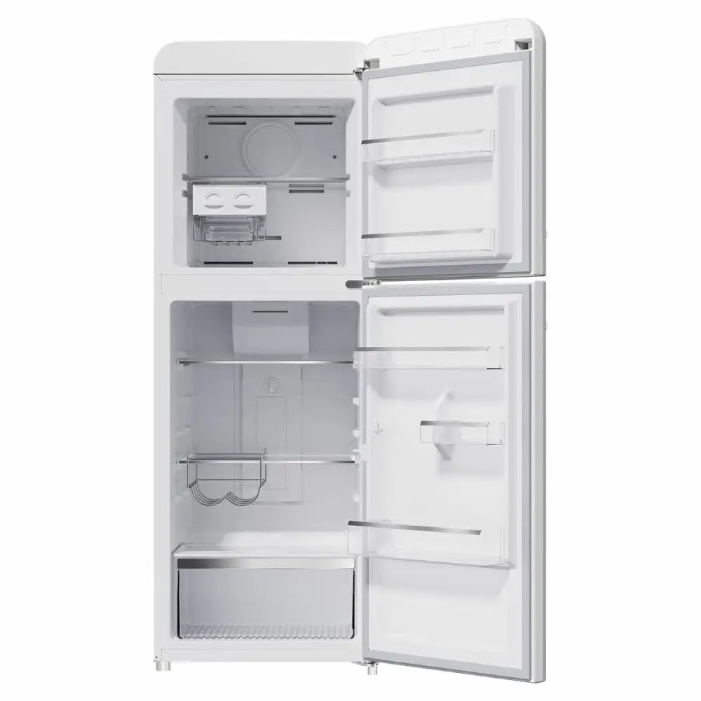 Chiq Crtm198Nw 202L Retro Style Top Mount White Fridge *