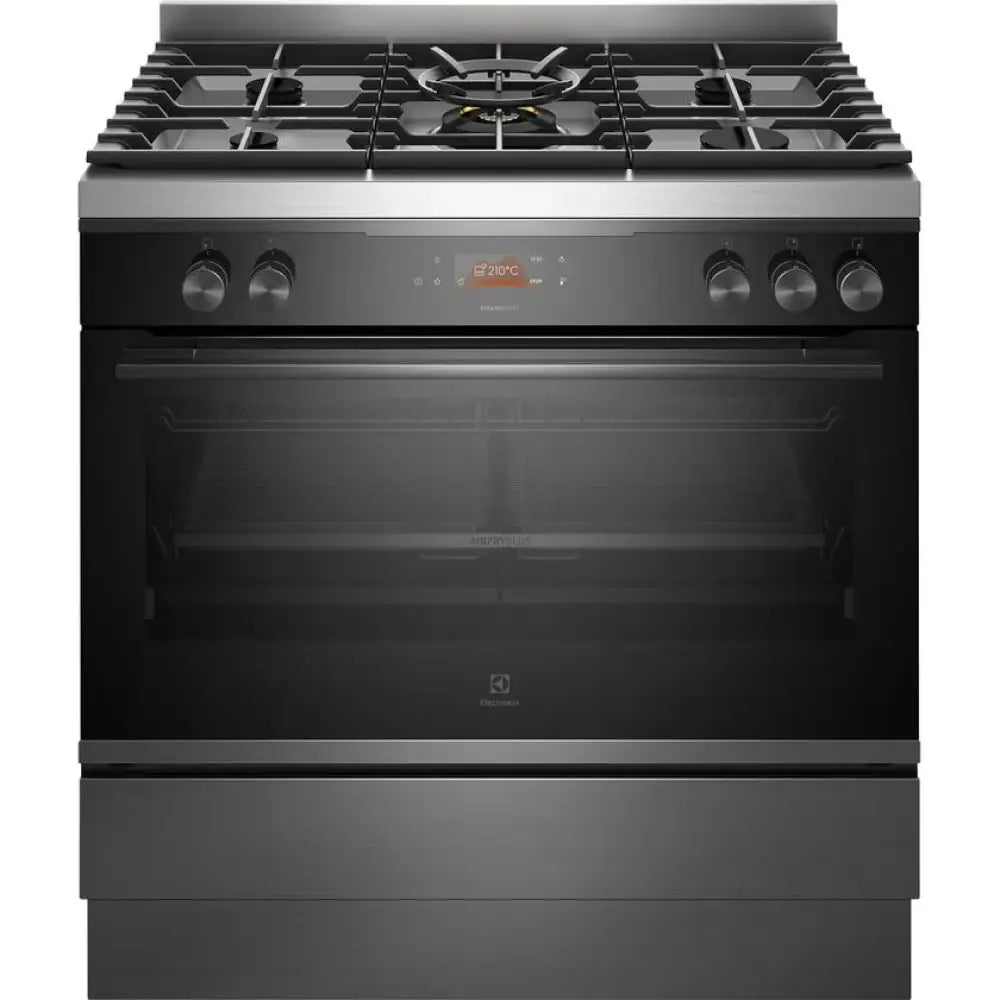 Electrolux Efep916Dse 90Cm Dark Stainless Steel Dual Fuel Freestanding Cooker Upright
