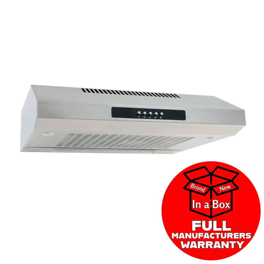 Euro EAF600SS 60cm Stainless Steel Fixed Rangehood - Bargain Home Appliances