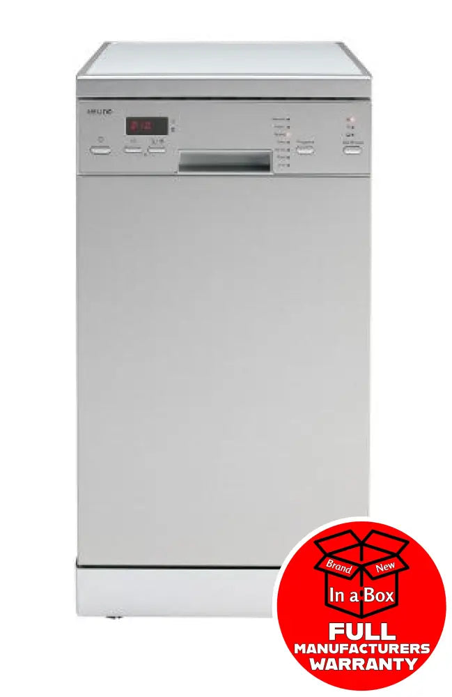 Euro Eds45Xs 45Cm Freestanding Dishwasher Silver