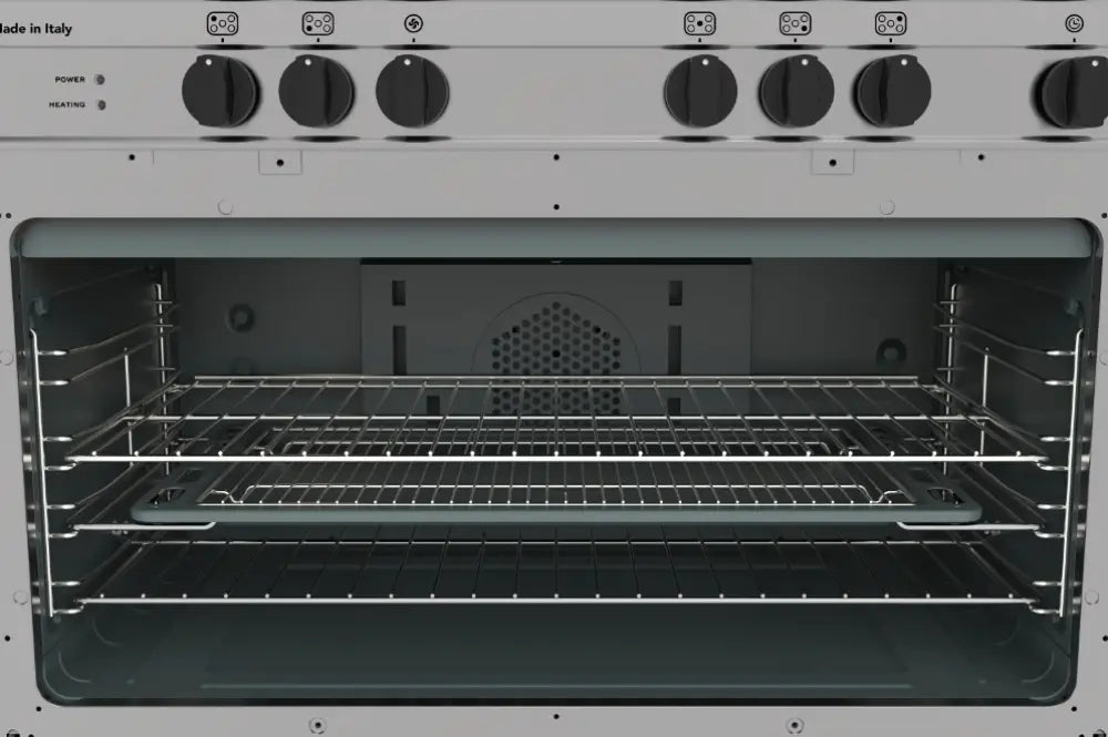 Glem Ga965Gexn Black 90Cm Dual Fuel Cooker Upright