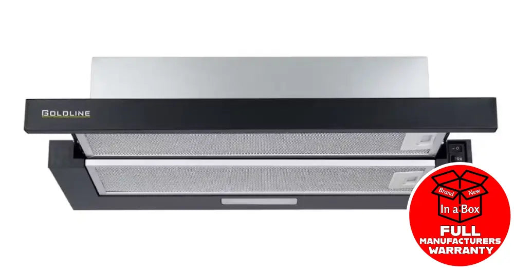 Goldline Btel06-Bl 60Cm Telescopic Rangehood - Black