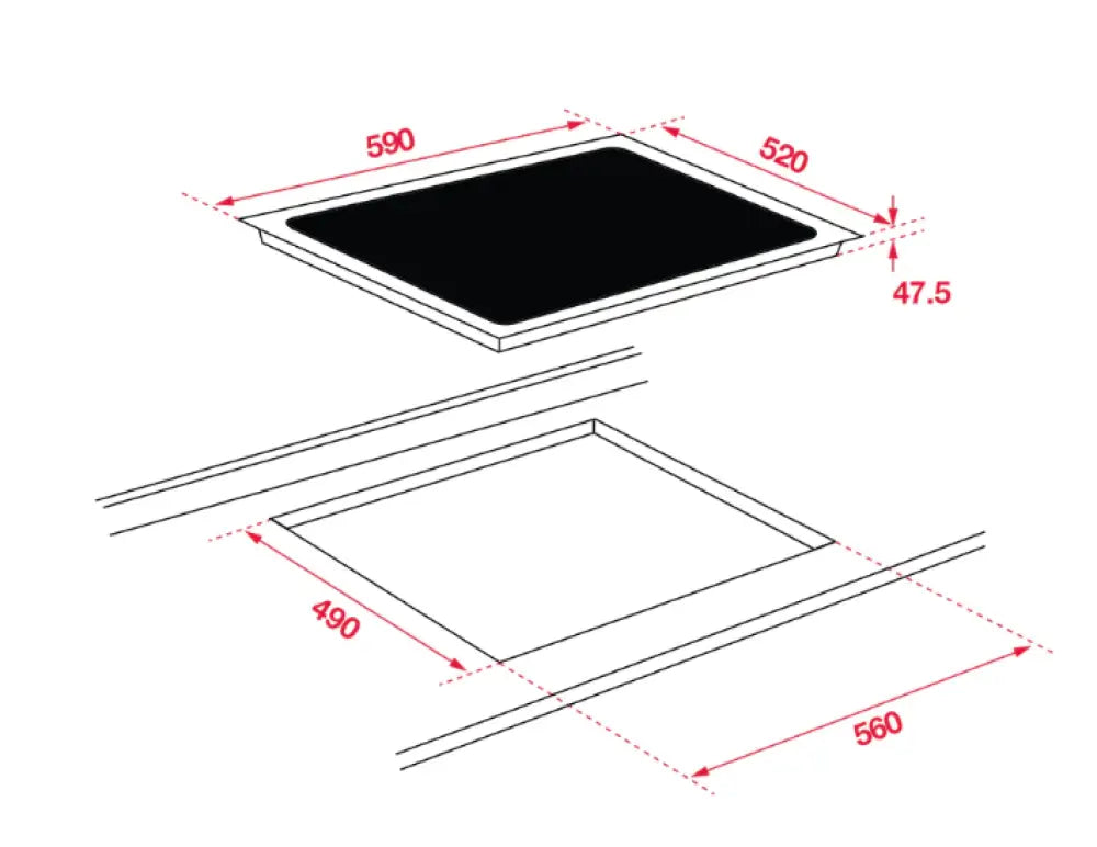 Hafele 539.40.062 90Cm Ceramic Cooktop