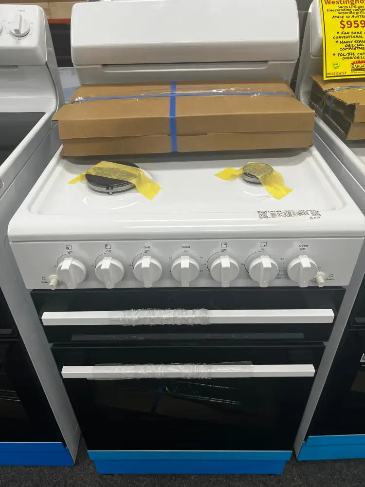 Westinghouse Wlg510Wcng 54Cm Gas Freestanding Cooker Upright