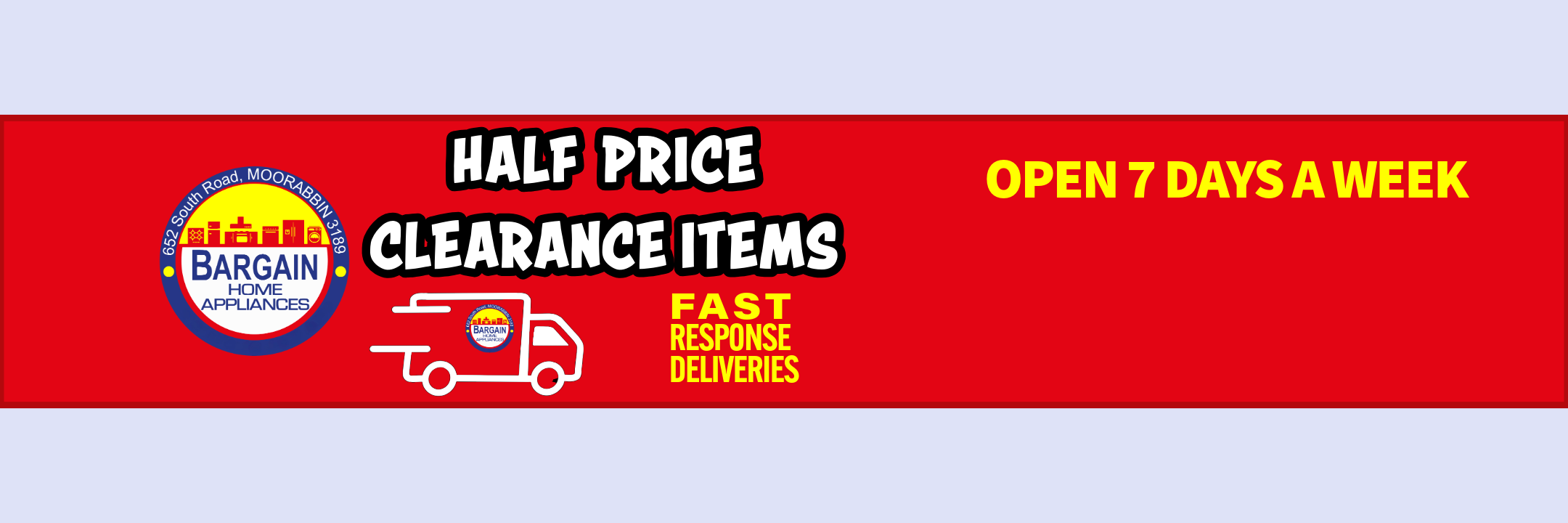 Half Price Clearance Items