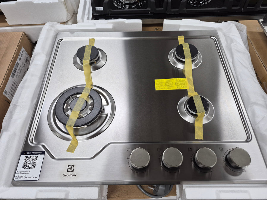 Electrolux EHG641SEA 60cm 4 burner stainless steel gas cooktop