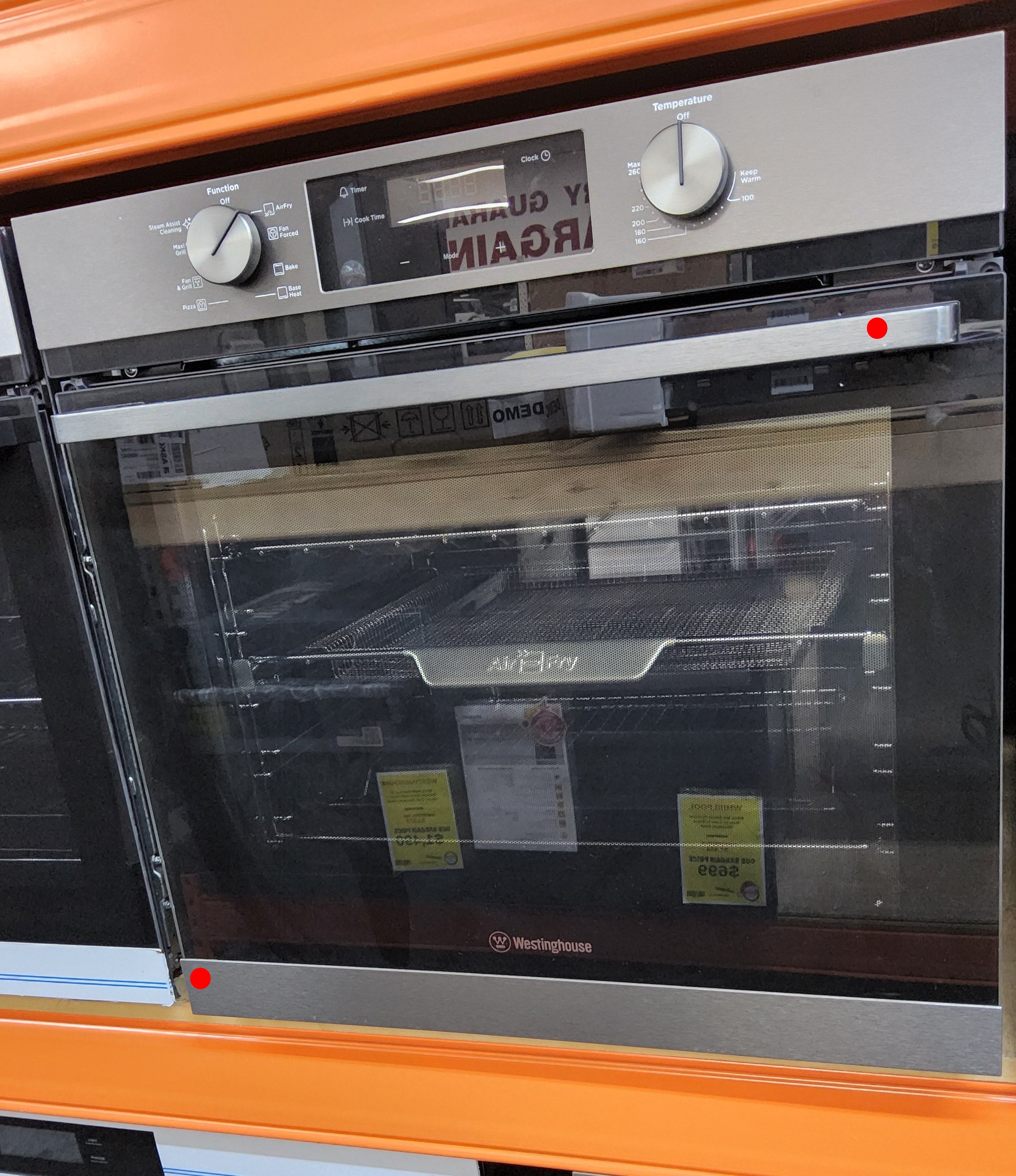 Westinghouse WVE6516DD 60cm Multi-Function 8 Oven with AirFry Dark Stainless Steel