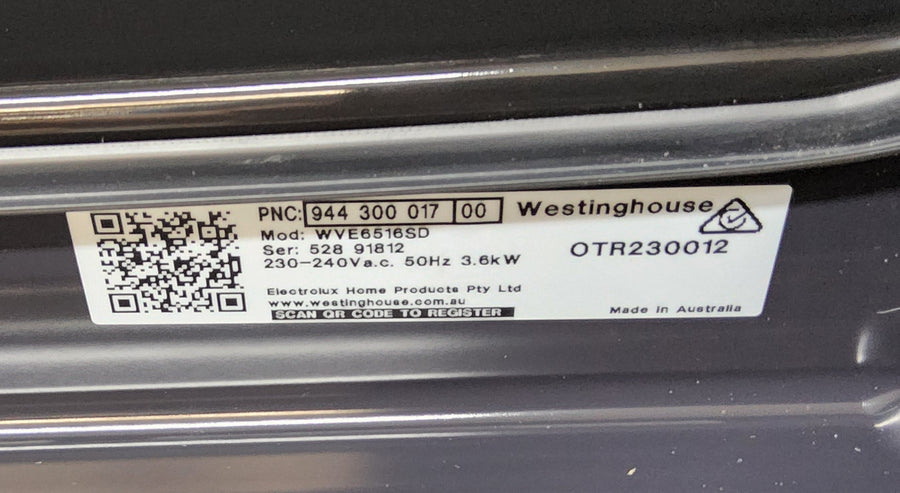 Westinghouse WVE6516SD 60 cm Multifunktionsofen mit AirFry, Edelstahl