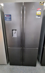 Electrolux EQE5657BA 562L UltimateTaste 700 Quad Door Fridge  Matte Charcoal Black