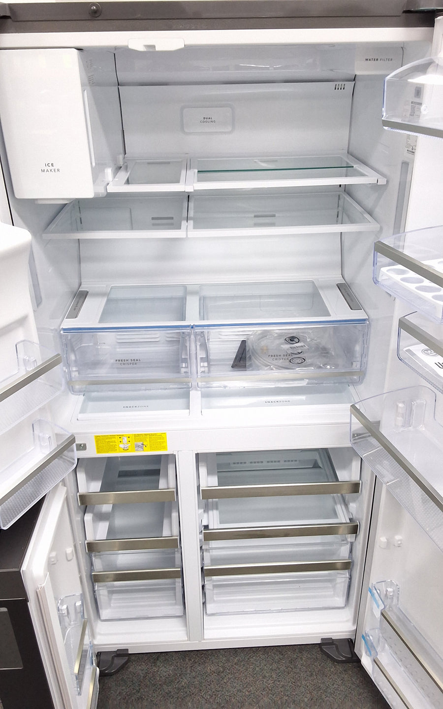 Westinghouse WQE6170BB 609L Quad Door Fridge Matte Black