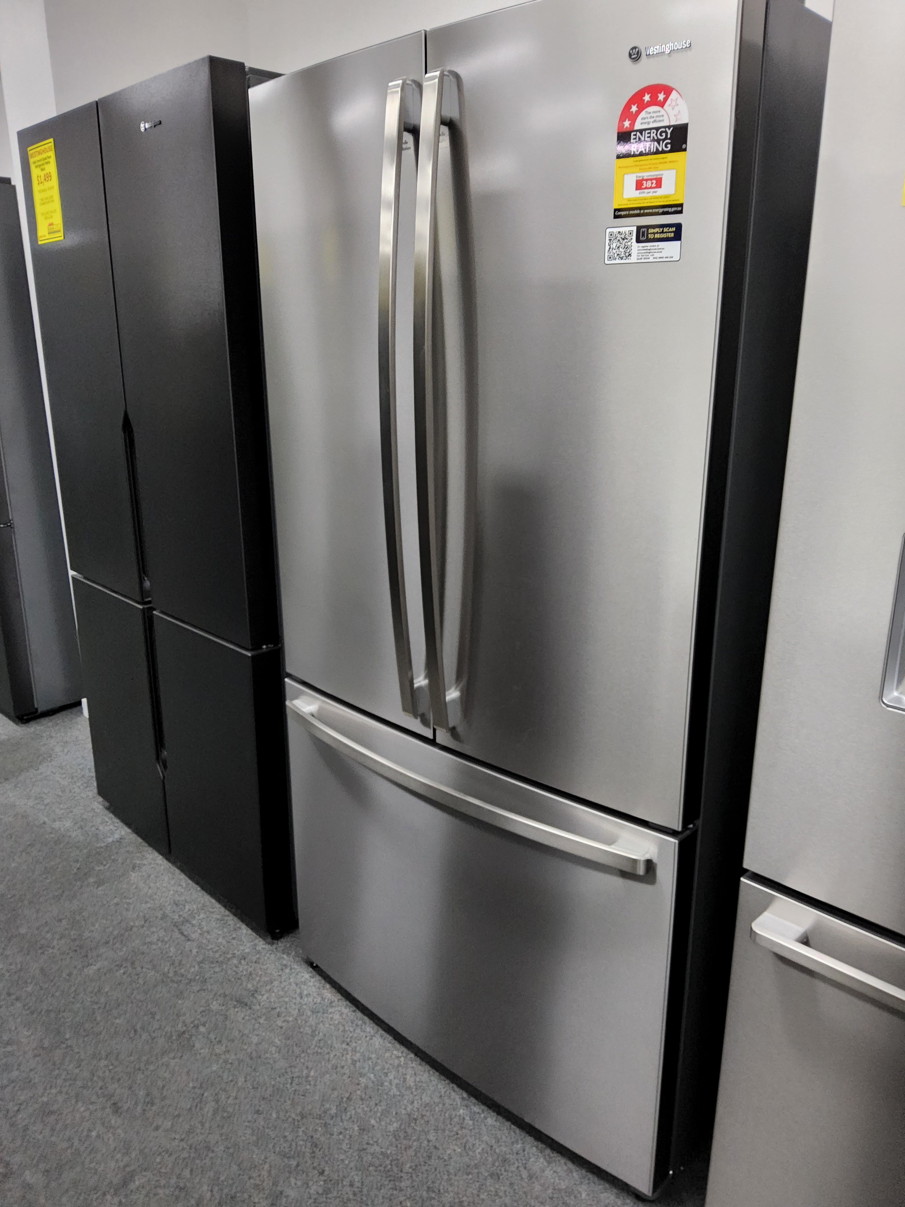 Westinghouse WHE6000SB 565L Stainless Steel French Door Fridge