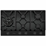 Westinghouse WHG958BC 90cm 5 burner black glass gas cooktop