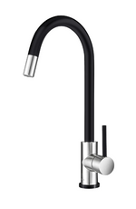 Hafele 566.68.360 Mixer Tap Two Tone Black & Stainless Steel