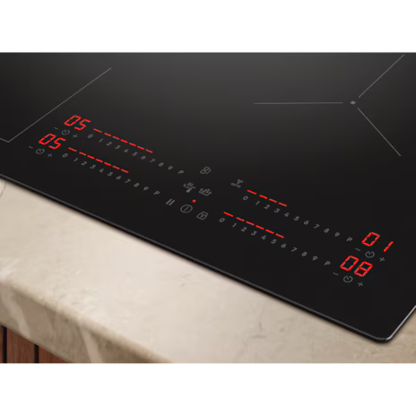 Electrolux KIS67453IT 60cm 4 Zone Induction Cooktop with SaphirMatt SE Surface, Matte Black - 800 Series