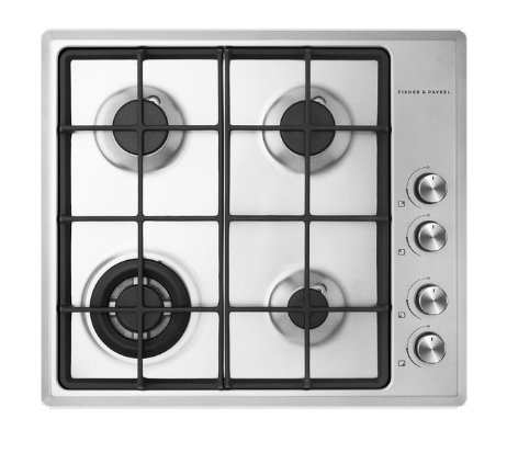 Fisher & Paykel CG604CNGX2 81464 60cm Gas on Stainless Steel Cooktop