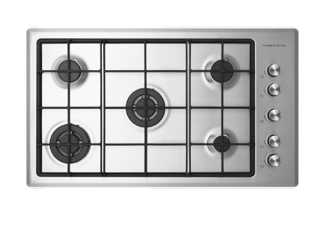 Fisher & Paykel CG905CNGX2 81465 90cm Gas on Stainless Steel Cooktop