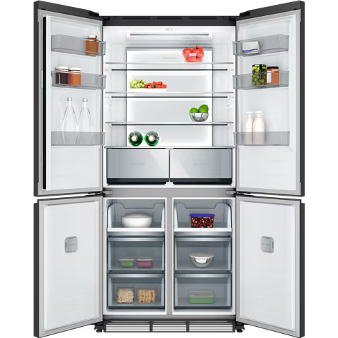 AEG AQE5300BA 8000 Series Quad Door Fridge - Matte Black