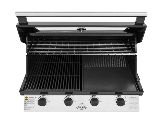 BeefEater BBG1240BB 1200 Series 4 Burner Black Built In BBQ