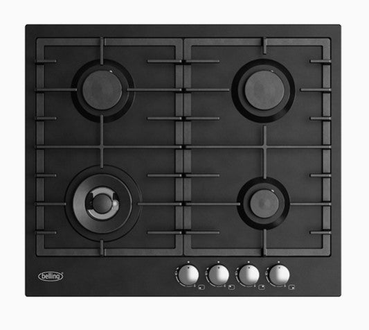 Belling BCT60GCBK 60cm Enamel Gas Cooktop Black