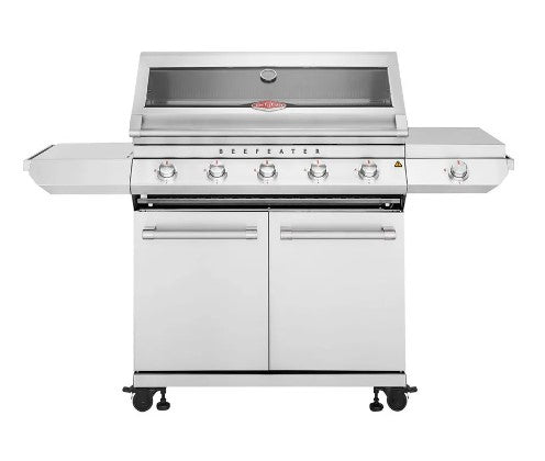 BeefEater BMG7652SA 7000 Classic 5 Burner BBQ WITH Side Burner & Trolley