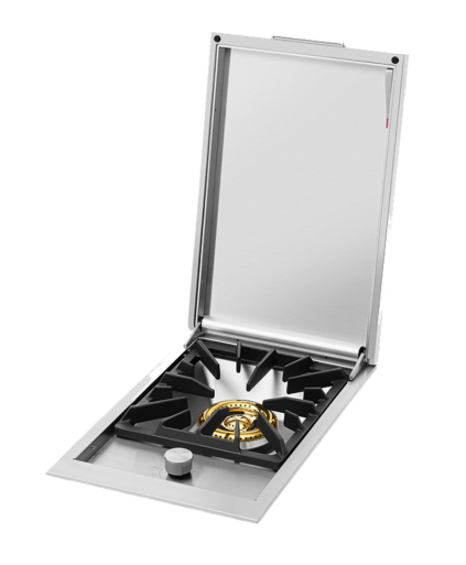 BeefEater BSW318SA Signature ProLine Integrated Side Burner With Lid Stainless Steel