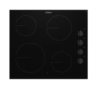 Chef CHC642BB 60cm 4 Zone Ceramic Cooktop