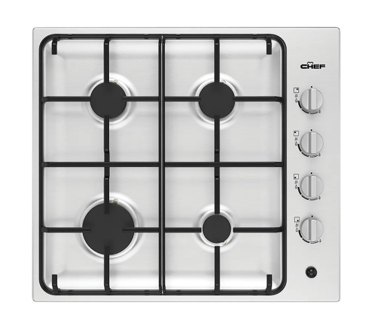 Chef CHG642SC 60cm Gas Cooktop Stainless Steel