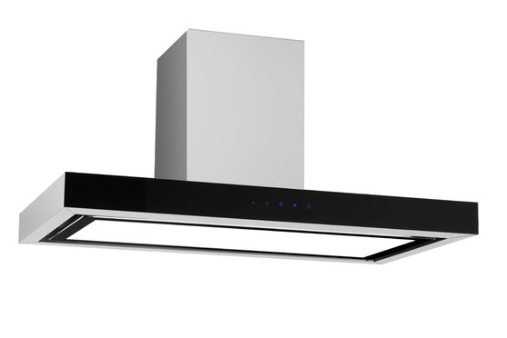 Glem CK90TBLED 90cm Stainless Steel flat Canopy