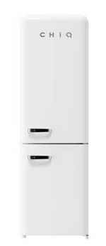 CHiQ CRBM227NW3 231L Retro Style Bottom Mount White Fridge