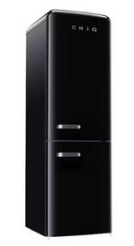 CHiQ CRBM229NB3 Retro Bottom Mount Fridge Black