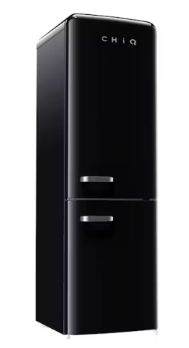 CHiQ CRBM229NB3 Retro Bottom Mount Fridge Black