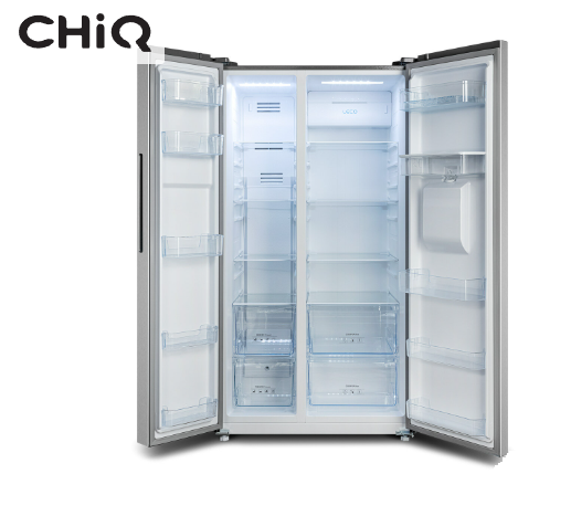 CHiQ CSS557NSD4E 559L Side by Side Refrigerator Silver